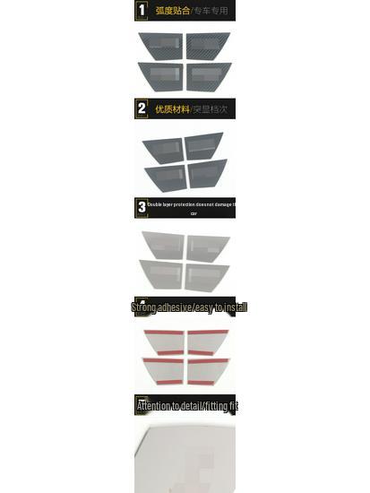 22 GS8 Inner Door Bowl Anti-Scratch Cover - Car Interior Modification Accessory