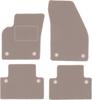 Beige Velour Floor Mats For: Volvo S40 II Sedan (2004-2012)