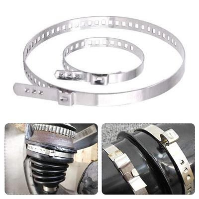 10-teiliges Edelstahl-Crimp-Klemmen-Kit für Achs-CV-Gelenkmanschetten, universell verstellbar, 25–50 mm, 50–120 mm