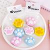 3Pcs/Lot Cute Colorful Cat Claw Pencil Erasers Creative Kitten Cat Paw Eraser Wipe Clean Assembled Rubber Kawaii Kids Stationery