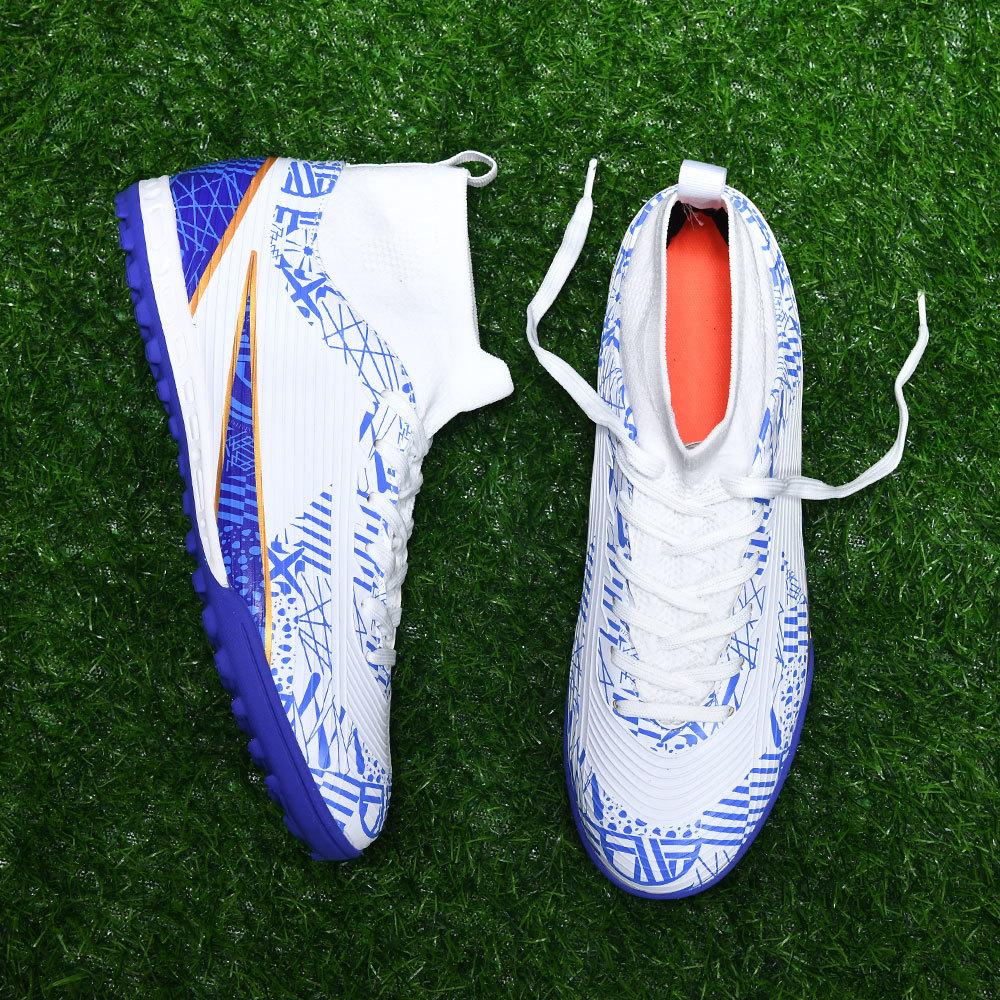 Мужские футбольные бутсы с длинными шипами и высокой лодыжкой — фото 19
