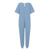 Women's Jumpsuit V-neck Half Sleeve Loose Casual Leggings
