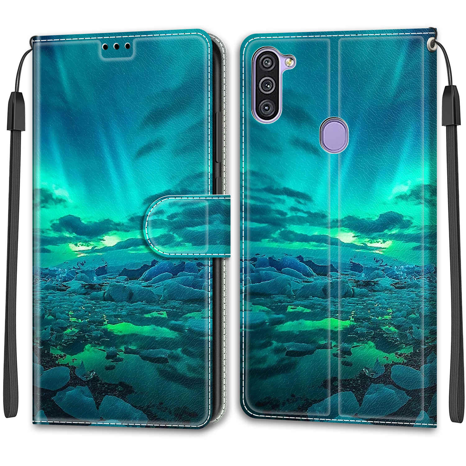 

Роскошный окрашенный кожаный чехол-кошелек в стиле книги, защитный чехол для Samsung Galaxy M12/M02s/M13 5G/A04 4G/M13 4G/M23 5G/M53 5G/M52 5G/M33 5G/M32 4G/M11 Samsung Galaxy M52 5G