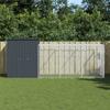 VidaXL Chicken Coop with Run Anthracite 165x455x181 Cm Galvanized Steel 3189109