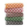 Plaid cotton towel set cotton yarn-dyed jacquard face towel absorbent soft bath towel home hotel bathroom