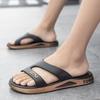 New Slippers Men Wear Outside Summer Home Thick-bottomed Indoor and Outdoor Beach Men's One-word Cool Slippers