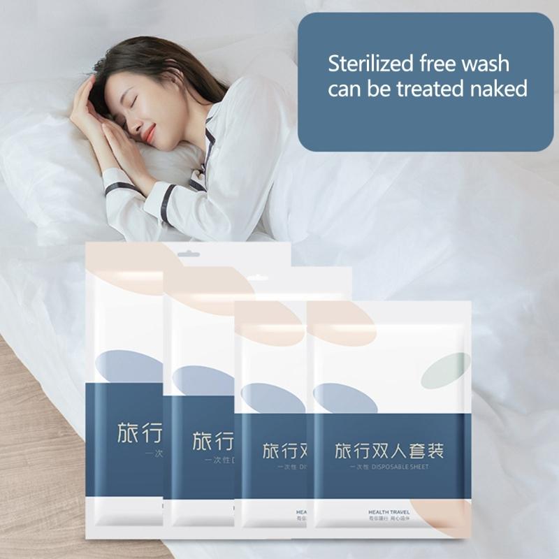 Hygienic Bedding Sheet, Duvet Cover, Pillowcase Set  Breathable, Dust Resistant for Hotels and Guesthouses