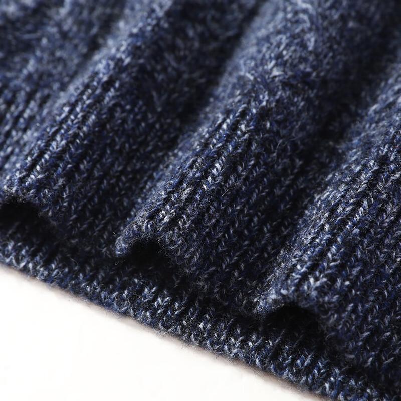 Antonio Men's 100% Merino Wool Flecked Round Neck Sweater