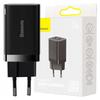 Baseus Super Si Pro Quick Charger Network Charger Usb + Usb-C 30W (Black)