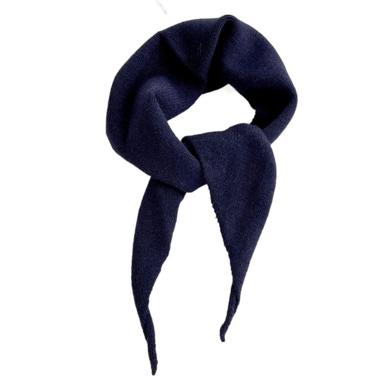 Korean Style Knitted Triangle Scarf Windproof Women Cashmere Shawl Winter Cashmere Scarves  Girls