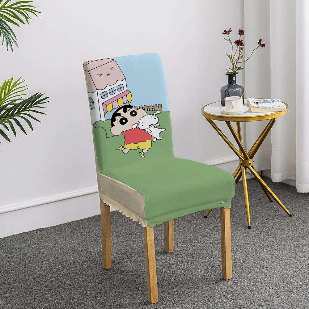 

Милый японский набор стульев, чехол для обеденного стола, чехол для сиденья, чехол для подушки на стул, эластичный, полный, утолщенный, четыре сезона, универсальный 45*38*38cm