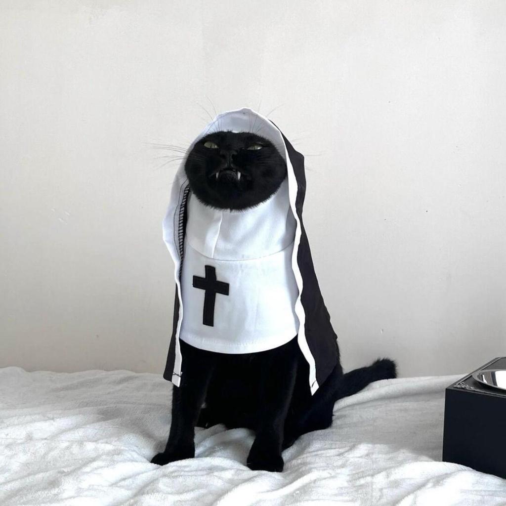 Breathable Summer Cat Clothes: Funny Cosplay Photo Props for Small and Medium Pets