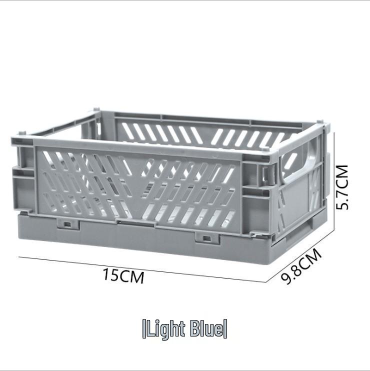 Foldable Plastic Storage Basket for Kitchen and Home Essentials