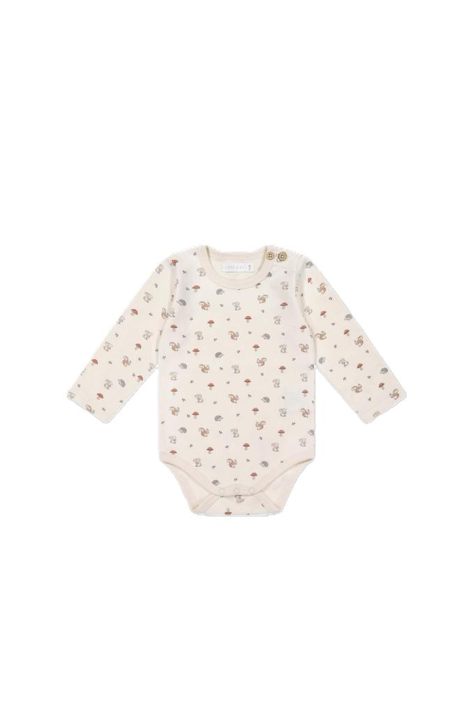 Jamie Kay OC Long Sleeve Woodland OWHT 90 Bodysuit, Friends, JBCO245553, Baby,