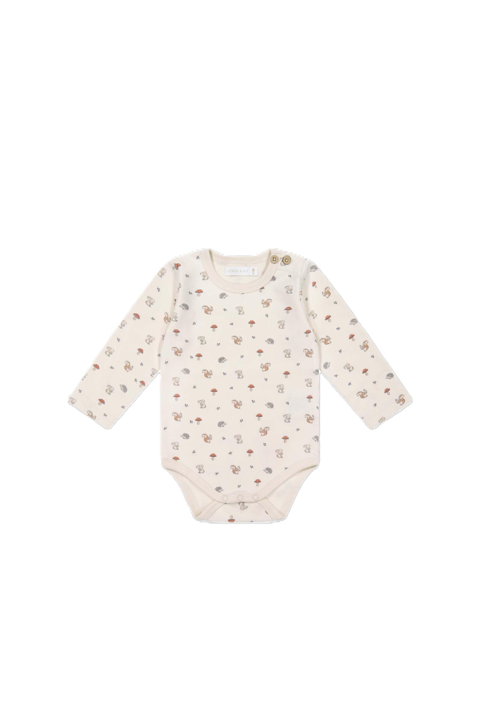 

Jamie Kay OC Long Sleeve Woodland OWHT 90 Bodysuit, Friends, JBCO245553, Baby,