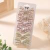 6pcs/set Sweet Floral Print Hair Bow Clips for Baby Girls Fresh Pastoral Cotton Hairpin Barrettes Headwear Hair Accessories