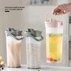 Refrigerator Water Pitcher With Spout Leakproof Cold Drink Dispenser For Fruit Tea Lemonade Iced Coffee BPA-Free Plastic