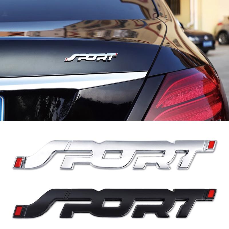 Příslušenství k autu Nálepka Styling Kov 3D Auto Auto Kufr Závodní Módní Sportovní Slovo Písmeno Logo Znak Odznak Samolepka