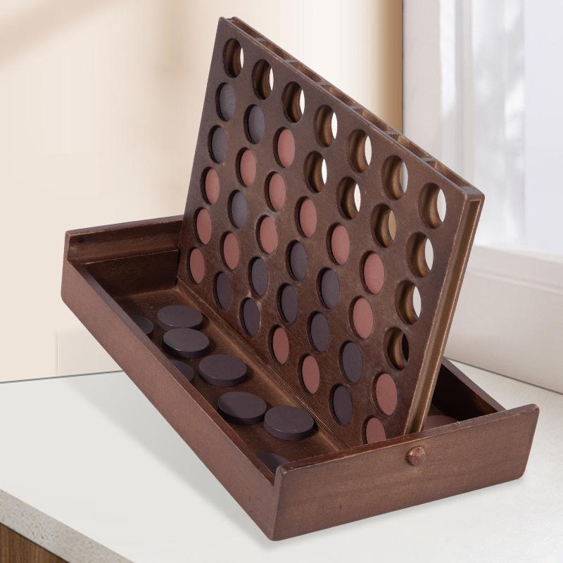 

Детская деревянная трехмерная игра для тренировки мышления в коробке, интерактивная игра-головоломка для родителей и детей, шахматная настольная игра, игрушка