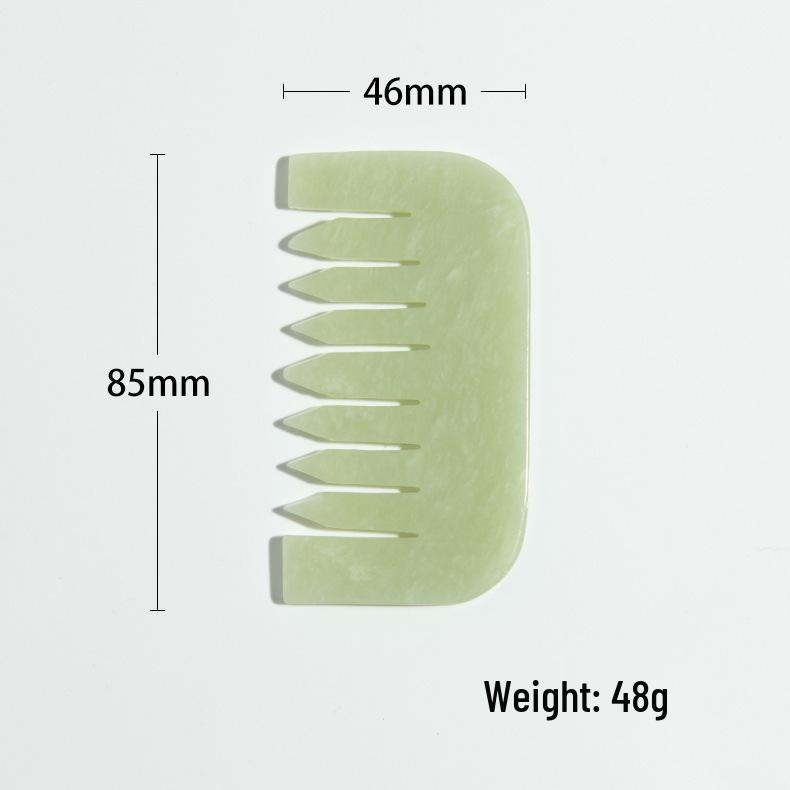 Xiuyu Jade Gua Sha Comb for Head and Meridian Massage