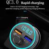 Car FM transmitter auxiliary modulator Bluetooth connection speaker car kit mp3 player adapter with 5V / 2A fast charging