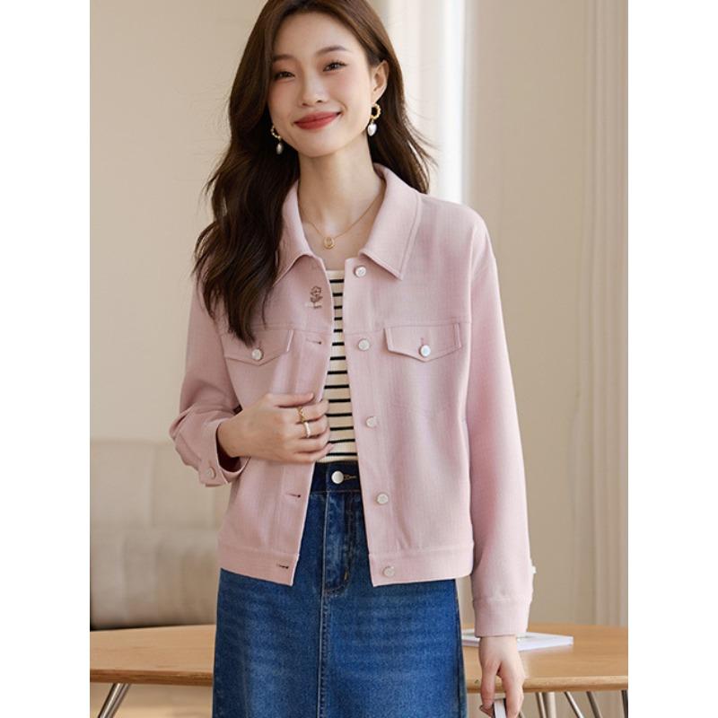 Kleine duftende kurze Jacke für Damen im Herbst lässige Jacke Top