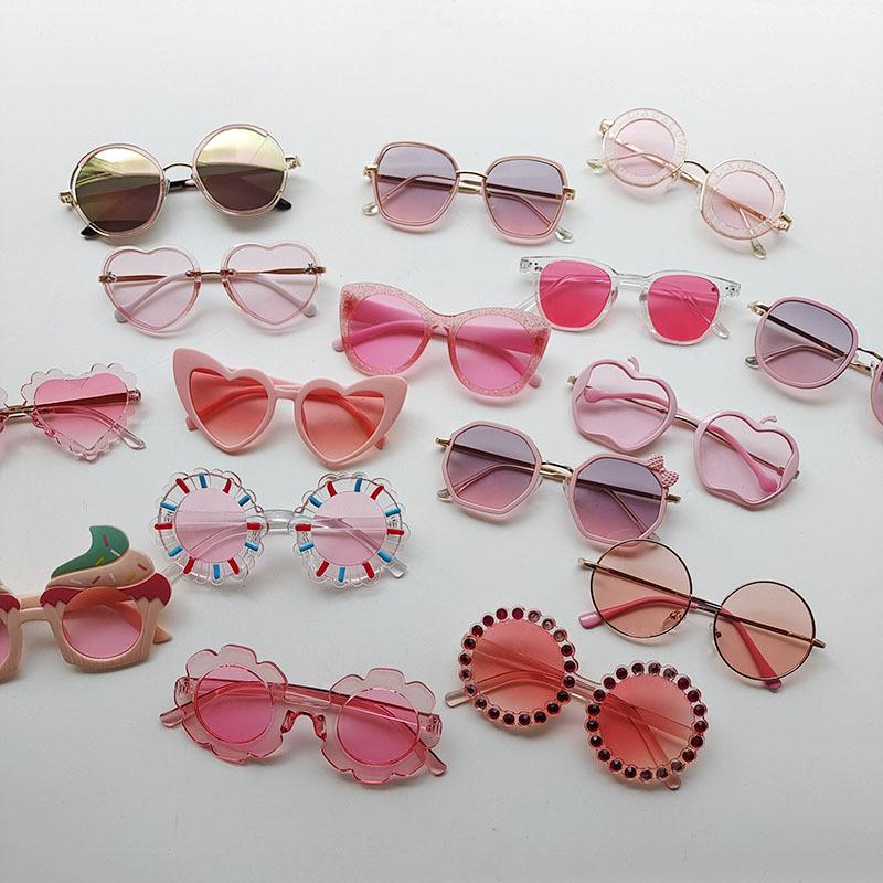 

Pink Series Kids Fashion Sunglasses: Anti-UV Glasses for Photos and Live Streams