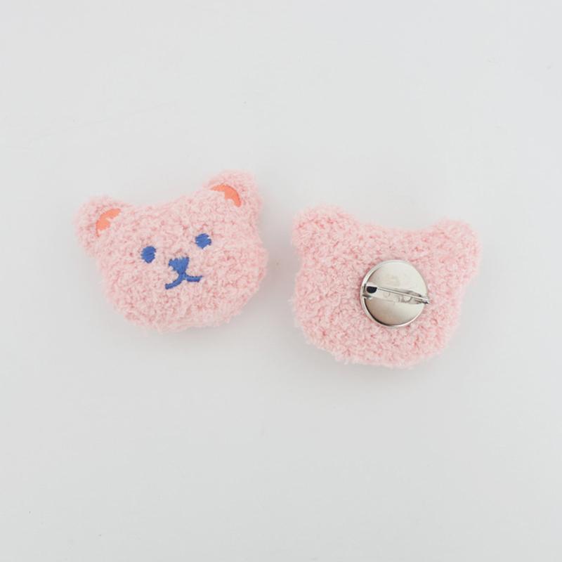 Niedliche Cartoon-Plüschbär-Brosche für Mädchen, Kleidung, Abzeichen, Pins, Rucksäcke, Anhänger