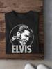 Unisex Shirt Cotton Oversize Large Size Rare Vintage Elvis Presley 1968 Black Short Sleeve Size Shirt Unisex PP068