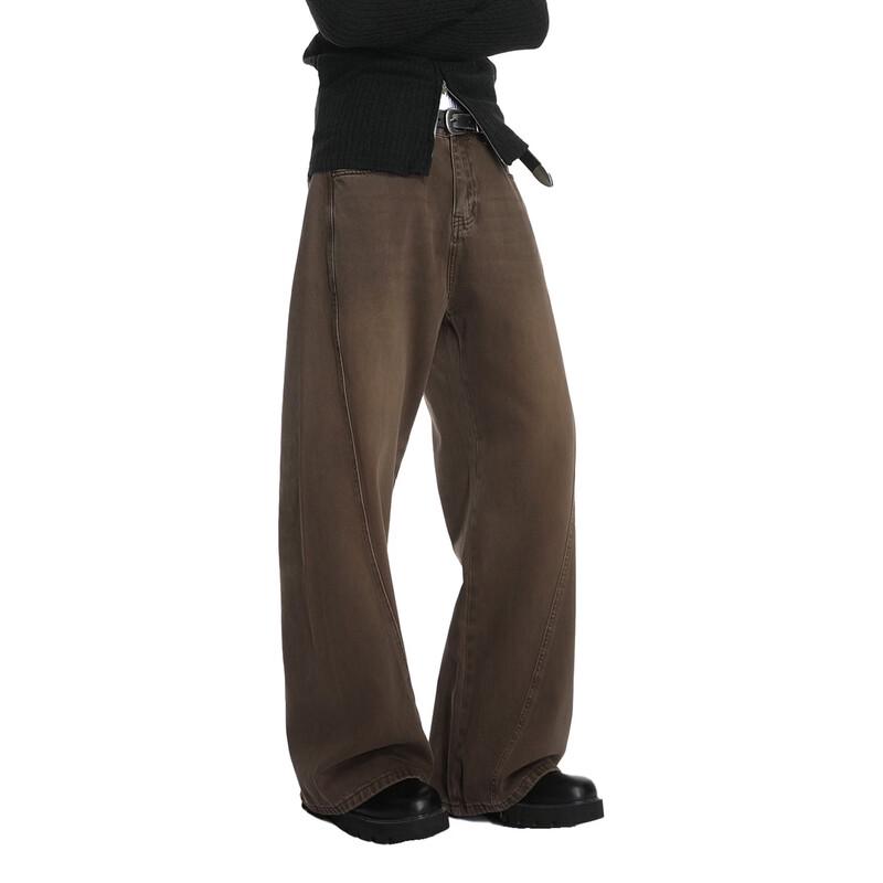 VOGUO RELAYB02 Retro Loose Wide-Leg Jeans S