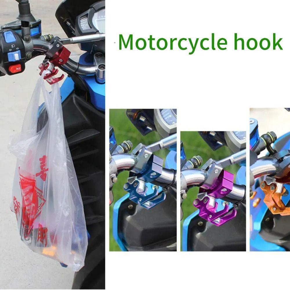 Multi-functional Motorcycle Holder Aluminum Alloy 22mm Diameter Helmet Holder Universal Handlebar Storage Hook