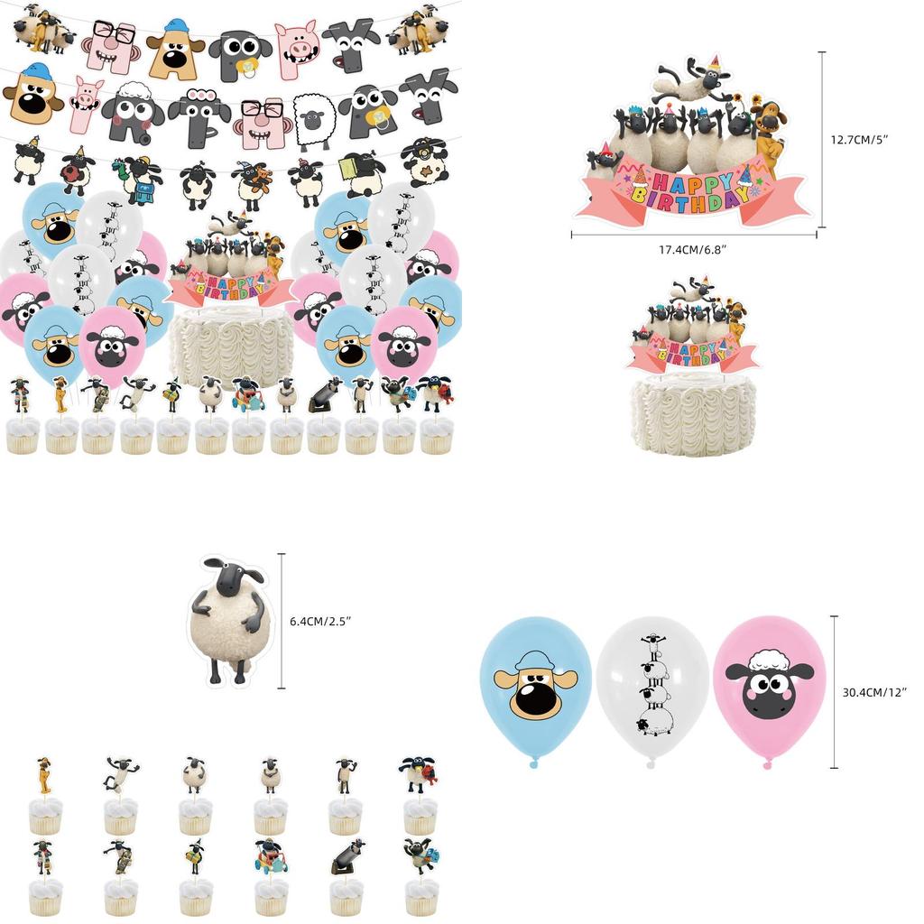 Kids Party Birthday Decoration Set Easy Setup Balloons Banner