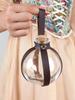 Dark Magic Potion Bottles Witch Potion Glass Holder with Cork and Faux Leather Strap with Holster Loop Role Play Accessories