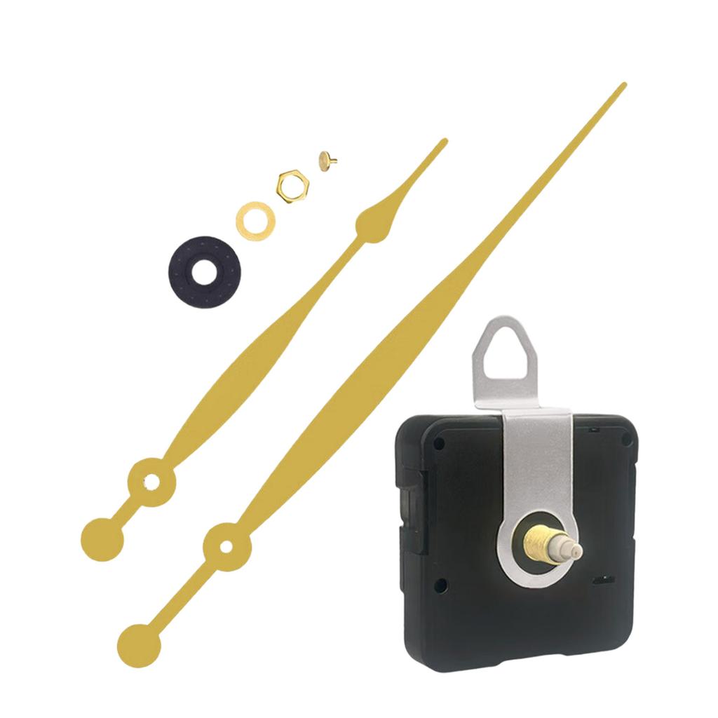 Metal Clock Hands and Clock Motor Kits Quiet Quartzs Clock Movement Mechanism Replacement Set for DIY Wall Clocks