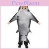 Shark Cosplay Costume For Adults And Kids Halloween Party Stage Performance With Polyester Fabric