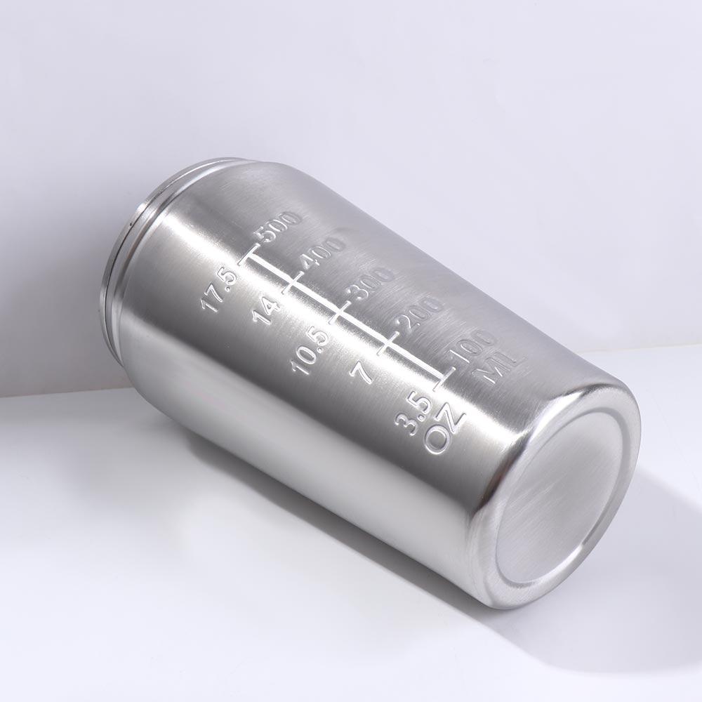 304 Stainless Steel Whey Shakes Cup 500ml/750ml Fitness Protein Powder Cup  Hiking Sports