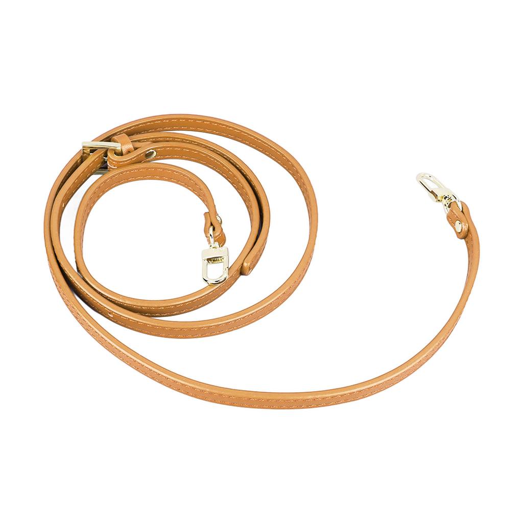 Leather Bag Strap 41.33 to 48.03in 0.35in Wide Replacement Shoulder Strap for Purse Handbag