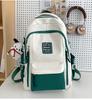 Student Schoolbag 2025 New Contrasting Color High-end Backpack Women's Large-capacity Casual Backpack