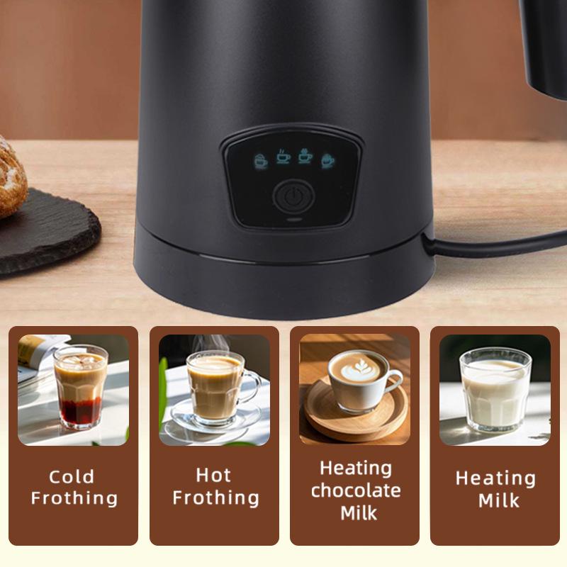 Vollautomatischer Milchaufschäumer: Multifunktionale elektrische Maschine für heiße und kalte Lattes und Kaffeeschaum