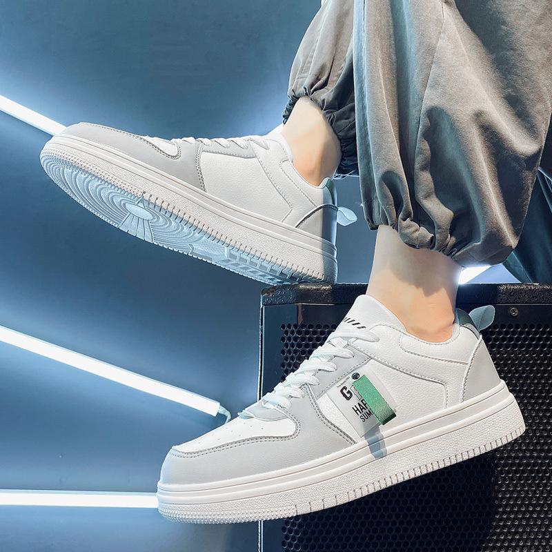 2024 New Men's Shoes Fashion Sneakers Inner Height Increase Casual Shoes Skate Flats Breathable White Shoes Zapatos De Hombre