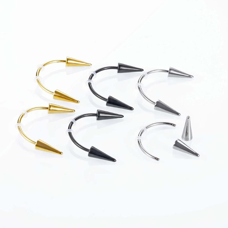 Nail Stainless Steel  Piercing Jewelry Septum Piercing Body Decorations for Vampire Fangs Zombie Teeth