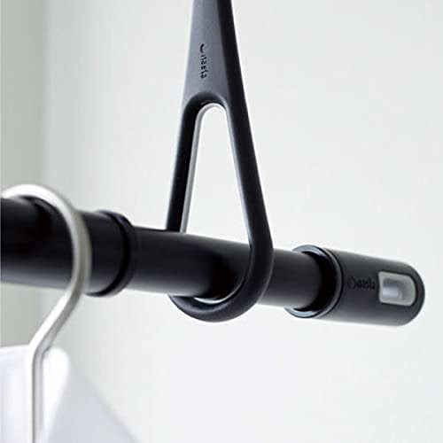 NASTA Sušák na prádlo, pro vnitřní použití, délka 1,0 m - 1,7 m, černá a šedá, KS-NRP003-17P-BKGR, 1 tyč