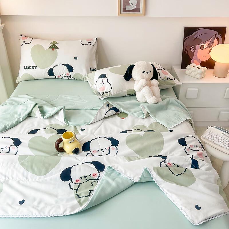 Aosmeng Fresh Style Washed Cotton Kids Summer Quilt