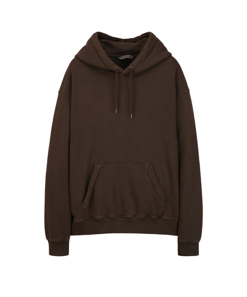 Washed Essentials Hoodie Dark Brown Iets5F202W3