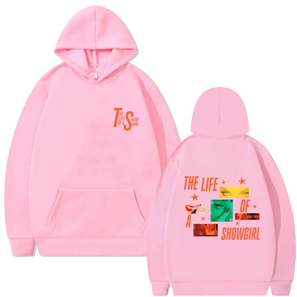 The Life of A Showgirl Album Hoodie Men's Women's Fashion Casual Oversized Hooded Sweatshirt Unisex Vintage Fleece Pullover
