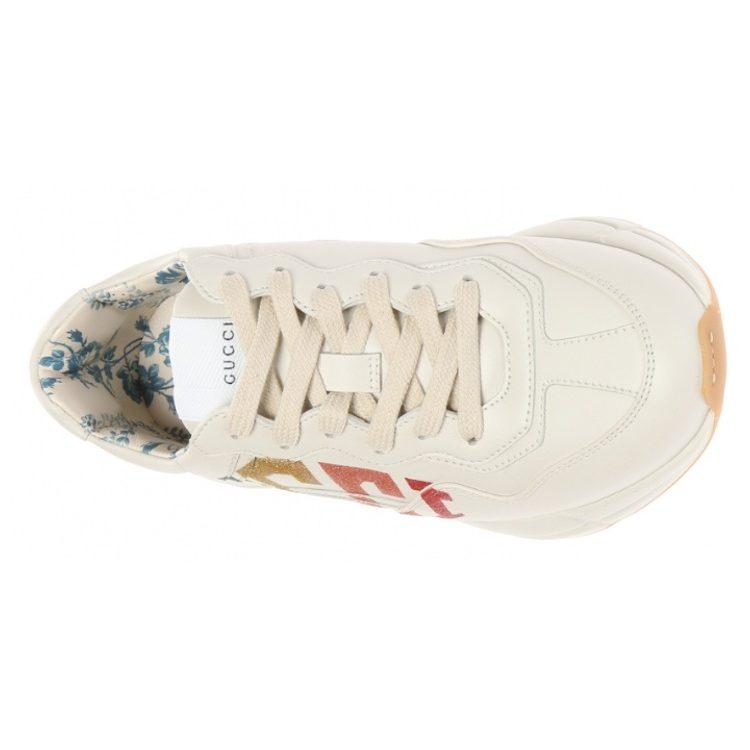 Gucci Rhyton Low Top Chunky Sneakers Women's White 524990 DRW00 9022