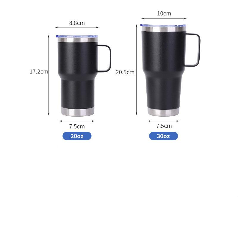 Multi-color Multi-Capacity Stainless Steel Vacuum Insulated Car Cups Leak-Proof Custom Logo Printing Available for Presents Home