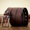 3.8CM Real Genuine Leather for Men High Quality Cowskin Casual Jeans Belts Business Cowboy Waistband Male Fashion Designer Belt