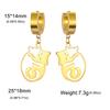 Cazador Hugging Cats Kittens Earrings for Women Stainless Steel Cute Dog Dangle Earrings 2026 Trend Jewelry Birthday Gift