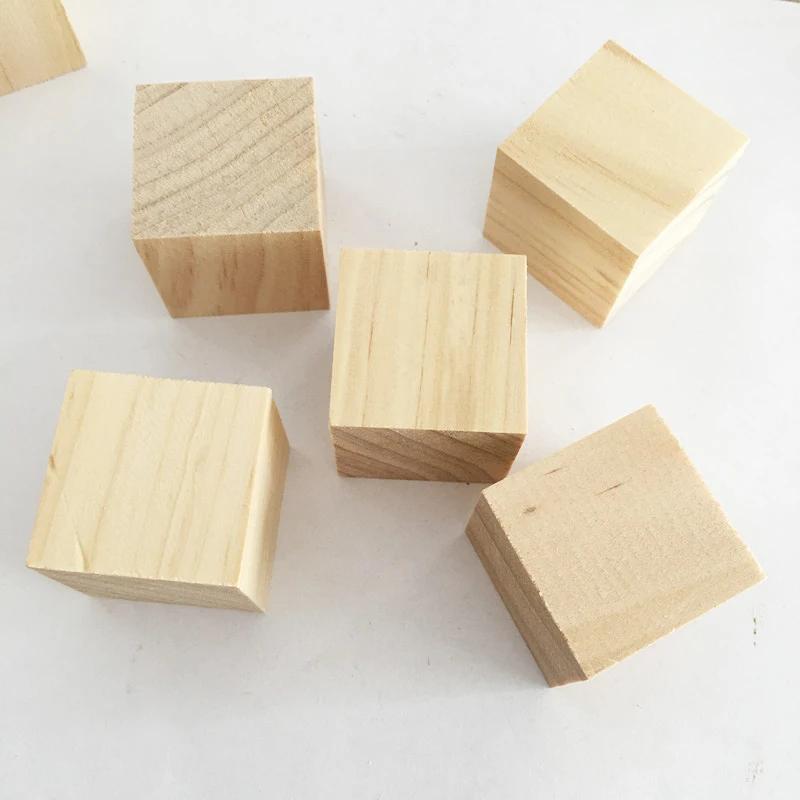 DIY Alphabet Blocks Wooden Cubes Wooden Cubes Numbers Blocks Puzzle Making Craft Decor For Children Craft Project China Mainland